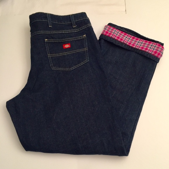 dickies women's flannel lined jeans